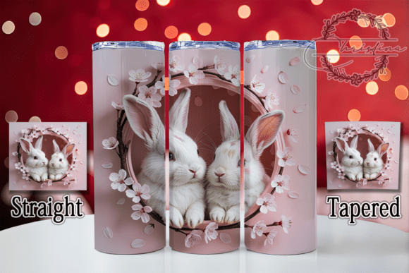 3D Baby Bunny 20oz Tumbler: Elevating Drinkware with Digital Design