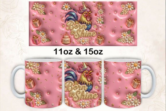 3d Born to Shine Rooster Mug Wrap: A Practical Evaluation