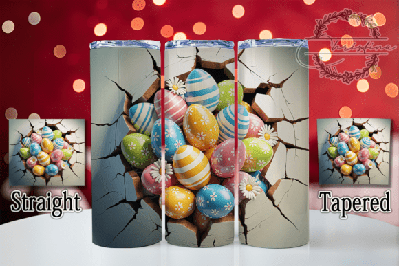 3D Bunny Hole Flower Egg Tumbler Design Overview