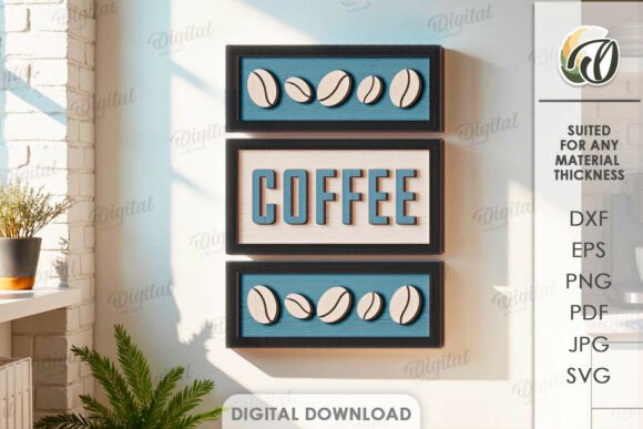 3D Coffee Sign Laser Cut: Elevating Your Space with Digital Design