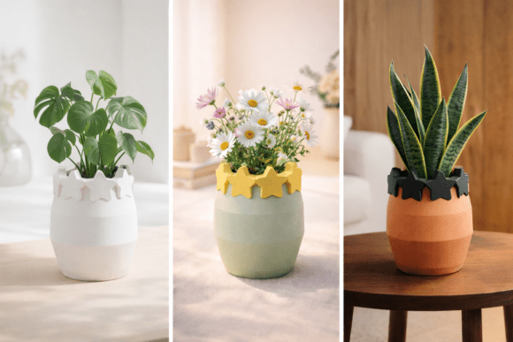 3D Printable Star Crown Vase Guide