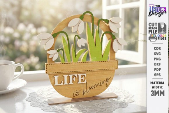 3D Spring Flower Laser Cut Floral SVG: A Workflow for Professional Home Decor