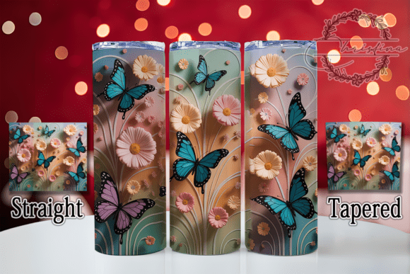 3D Vibrant Spring Butterfly Tumbler: A Workflow for Digital Sublimation