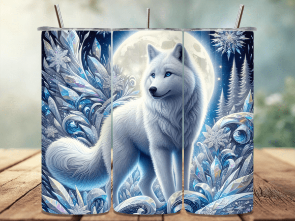 3D Winter White Wolf Tumbler Wrap PNG: A Creator's Guide