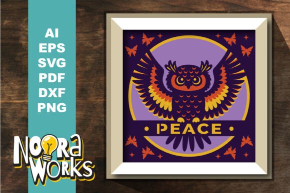 Bringing Serenity Home with the 3D Owl Peace Shadowbox Cut File