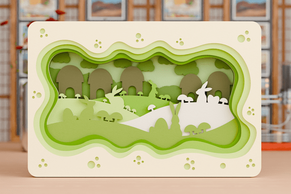 Easter Village Scene 3D SVG Multilayered: A Guide to Creating Depth and Charm