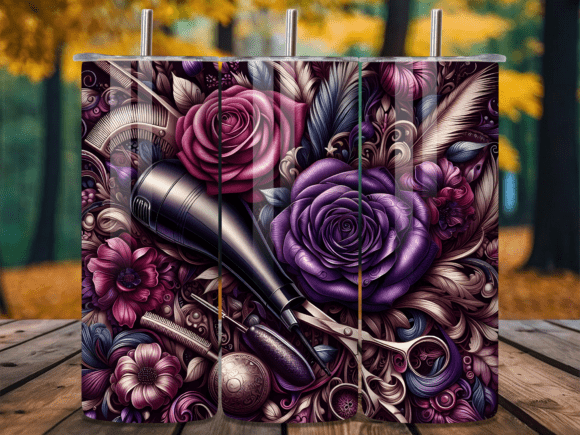 Elegant Rose Hair Dryer 3D Tumbler Wrap: A Guide to Flawless Custom Designs