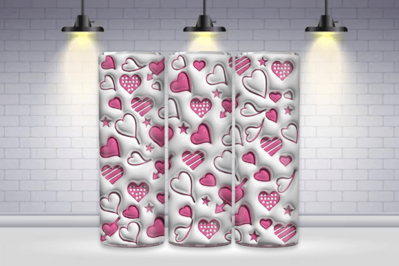 Heart Valentine 3D Tumbler Wrap: A Stylish Upgrade
