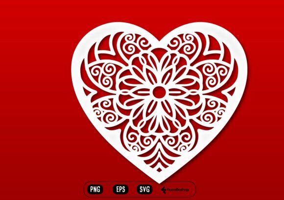 Layered Heart Mandala SVG Design: Elevating Your Creative Projects
