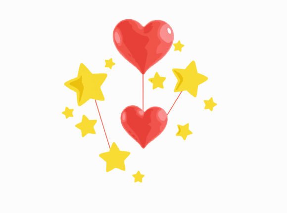 Unlocking Creative Potential with a Bundle of 3D Hearts and Stars SVG